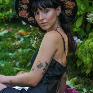 Botanical Artwork Western Wool Hat
