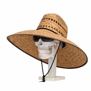 ULTRA MEGA HAT! Great Sun coverage! And Ventilated! Brim about 7" in. inside circumference about 24” in. all handmade in Mexico, all Natural